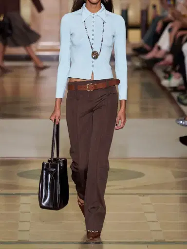 Tory Burch Silk-blend Polo Shirt | Thumbnail 6 Tory Burch Silk-blend Polo Shirt | Thumbnail 6