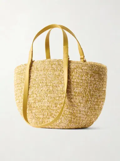 Loewe + Paula's Ibiza Eclipse Basket Medium Leather-trimmed Raffia Tote | Thumbnail 4 Loewe + Paula's Ibiza Eclipse Basket Medium Leather-trimmed Raffia Tote | Thumbnail 4