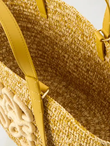 Loewe + Paula's Ibiza Eclipse Basket Medium Leather-trimmed Raffia Tote | Thumbnail 6 Loewe + Paula's Ibiza Eclipse Basket Medium Leather-trimmed Raffia Tote | Thumbnail 6