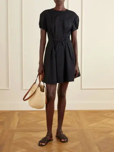 Loewe + Paula's Ibiza Eclipse Basket Medium Leather-trimmed Raffia Tote | Thumbnail 3 Loewe + Paula's Ibiza Eclipse Basket Medium Leather-trimmed Raffia Tote | Thumbnail 3