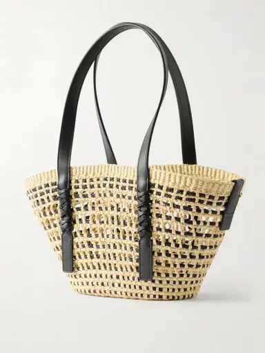 Loewe + Paula's Ibiza Braid Basket Small Leather-trimmed Raffia Shoulder Bag | Thumbnail 4 Loewe + Paula's Ibiza Braid Basket Small Leather-trimmed Raffia Shoulder Bag | Thumbnail 4