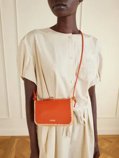 Loewe + Paula's Ibiza Rio Raffia-trimmed Leather Shoulder Bag | Thumbnail 2 Loewe + Paula's Ibiza Rio Raffia-trimmed Leather Shoulder Bag | Thumbnail 2