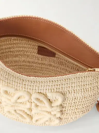 Loewe + Paula's Ibiza Eclipse Leather-trimmed Raffia Shoulder Bag | Thumbnail 6 Loewe + Paula's Ibiza Eclipse Leather-trimmed Raffia Shoulder Bag | Thumbnail 6