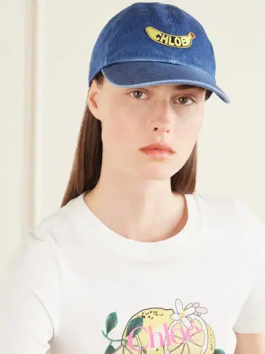 Chloé Denim Cap | Thumbnail 2 Chloé Denim Cap | Thumbnail 2