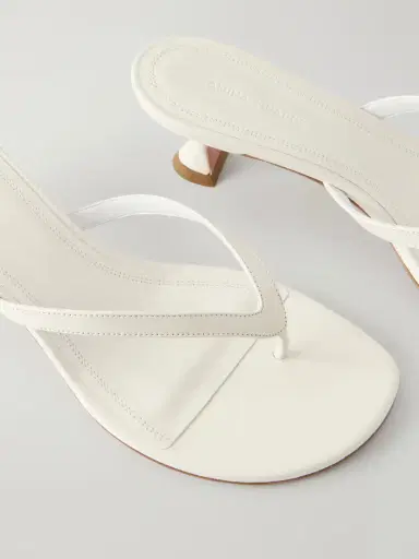Amina Muaddi Juliette 45 Leather Thong Sandals | Thumbnail 5 Amina Muaddi Juliette 45 Leather Thong Sandals | Thumbnail 5