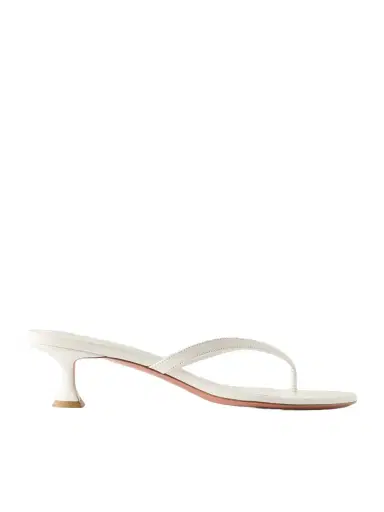 Amina Muaddi Juliette 45 Leather Thong Sandals | Thumbnail 1 Amina Muaddi Juliette 45 Leather Thong Sandals | Thumbnail 1