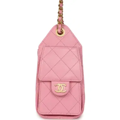 Chanel Chanel Mini 25 Hobo Bag Pink Caviar Antique Gold Hardware | Thumbnail 3 Chanel Chanel Mini 25 Hobo Bag Pink Caviar Antique Gold Hardware | Thumbnail 3