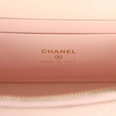 Chanel Chanel Top Handle Long Vanity Case with Chain Light Pink Shiny Caviar Light Gold Hardware | Thumbnail 9 Chanel Chanel Top Handle Long Vanity Case with Chain Light Pink Shiny Caviar Light Gold Hardware | Thumbnail 9