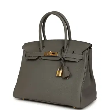HERMÈS Hermes Birkin 30 Gris Meyer Togo Gold Hardware | Thumbnail 5 HERMÈS Hermes Birkin 30 Gris Meyer Togo Gold Hardware | Thumbnail 5