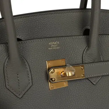 HERMÈS Hermes Birkin 30 Gris Meyer Togo Gold Hardware | Thumbnail 7 HERMÈS Hermes Birkin 30 Gris Meyer Togo Gold Hardware | Thumbnail 7