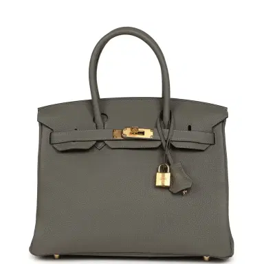 HERMÈS Hermes Birkin 30 Gris Meyer Togo Gold Hardware | Thumbnail 1 HERMÈS Hermes Birkin 30 Gris Meyer Togo Gold Hardware | Thumbnail 1