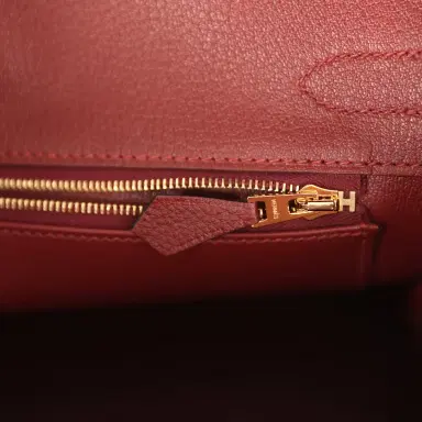 HERMÈS Hermes Birkin 30 Rouge H Togo Gold Hardware | Thumbnail 9 HERMÈS Hermes Birkin 30 Rouge H Togo Gold Hardware | Thumbnail 9