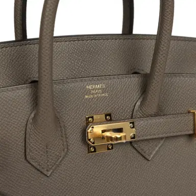 HERMÈS Hermes Birkin Sellier 25 Etain Epsom Gold Hardware | Thumbnail 7 HERMÈS Hermes Birkin Sellier 25 Etain Epsom Gold Hardware | Thumbnail 7