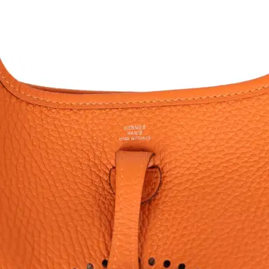 HERMÈS Hermes Evelyne TPM Orange Clemence Palladium Hardware | Thumbnail 7 HERMÈS Hermes Evelyne TPM Orange Clemence Palladium Hardware | Thumbnail 7