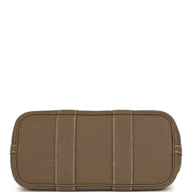 HERMÈS Hermes Garden Party Neo 23 Vanille Toile Officier Canvas and Etoupe Negonda Palladium Hardware | Thumbnail 6 HERMÈS Hermes Garden Party Neo 23 Vanille Toile Officier Canvas and Etoupe Negonda Palladium Hardware | Thumbnail 6