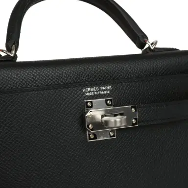 HERMÈS Hermes Kelly Sellier 20 Black Epsom Palladium Hardware | Thumbnail 7 HERMÈS Hermes Kelly Sellier 20 Black Epsom Palladium Hardware | Thumbnail 7
