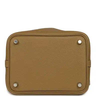 HERMÈS Hermes Picotin Lock 18 Dune Clemence Palladium Hardware | Thumbnail 6 HERMÈS Hermes Picotin Lock 18 Dune Clemence Palladium Hardware | Thumbnail 6
