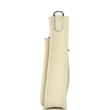 HERMÈS Pre-owned Hermes Evelyne 23 Cream Clemence Palladium Hardware | Thumbnail 3 HERMÈS Pre-owned Hermes Evelyne 23 Cream Clemence Palladium Hardware | Thumbnail 3