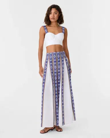 Emporio Sirenuse Aurelia Skirt in Blue Horizon Print | Thumbnail 8 Emporio Sirenuse Aurelia Skirt in Blue Horizon Print | Thumbnail 8