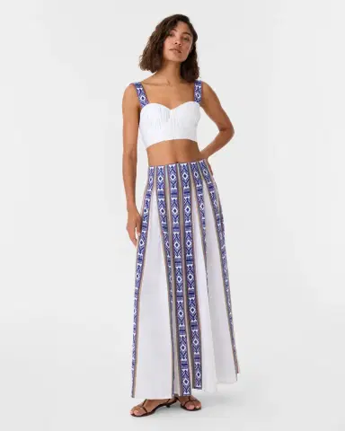 Emporio Sirenuse Dalia Top in Blue Horizon Print | Thumbnail 4 Emporio Sirenuse Dalia Top in Blue Horizon Print | Thumbnail 4