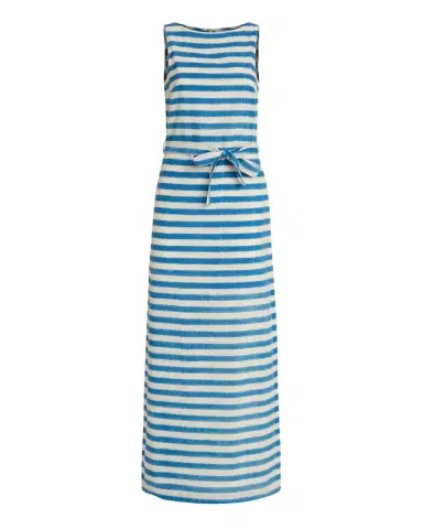 Emporio Sirenuse Kimi Dress in Ikat Stripes | Thumbnail 1 Emporio Sirenuse Kimi Dress in Ikat Stripes | Thumbnail 1