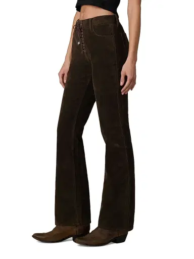 Joe's Jeans Women's X WeWoreWhat The Ralph Suede Bootcut Jeans - Dark Chocolate - Size 34 | Thumbnail 4 Joe's Jeans Women's X WeWoreWhat The Ralph Suede Bootcut Jeans - Dark Chocolate - Size 34 | Thumbnail 4