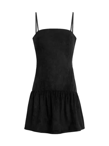 Joe's Jeans Women's X WeWoreWhat The Destynee Faux-Suede Minidress - Black | Thumbnail 1 Joe's Jeans Women's X WeWoreWhat The Destynee Faux-Suede Minidress - Black | Thumbnail 1