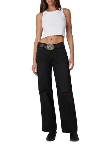 Joe's Jeans Women's x WeWoreWhat The Bronco Wide-Leg Jeans - Driver - Size 34 | Thumbnail 2 Joe's Jeans Women's x WeWoreWhat The Bronco Wide-Leg Jeans - Driver - Size 34 | Thumbnail 2
