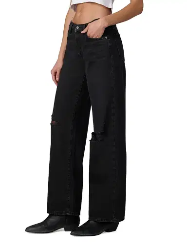 Joe's Jeans Women's x WeWoreWhat The Bronco Wide-Leg Jeans - Driver - Size 34 | Thumbnail 4 Joe's Jeans Women's x WeWoreWhat The Bronco Wide-Leg Jeans - Driver - Size 34 | Thumbnail 4