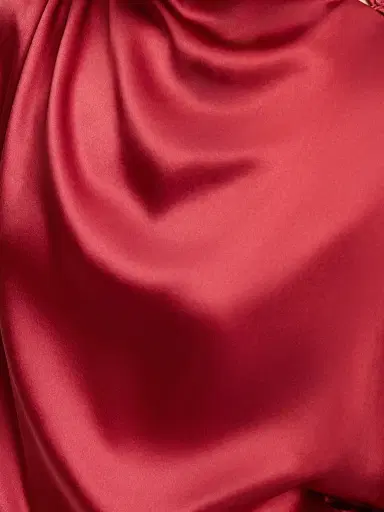 TWP Women's Wish You Would Draped Silk-Blend Top - Currant - Size Large | Thumbnail 7 TWP Women's Wish You Would Draped Silk-Blend Top - Currant - Size Large | Thumbnail 7