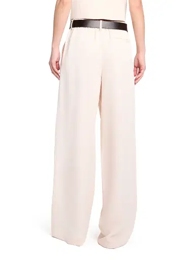 TWP Women's Hudson Pleated Wide-Leg Pants - Creme De Peche | Thumbnail 5 TWP Women's Hudson Pleated Wide-Leg Pants - Creme De Peche | Thumbnail 5