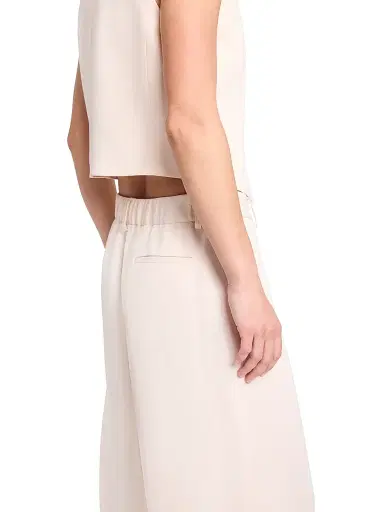 TWP Women's Hudson Pleated Wide-Leg Pants - Creme De Peche | Thumbnail 6 TWP Women's Hudson Pleated Wide-Leg Pants - Creme De Peche | Thumbnail 6