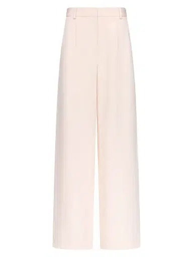 TWP Women's Hudson Pleated Wide-Leg Pants - Creme De Peche | Thumbnail 1 TWP Women's Hudson Pleated Wide-Leg Pants - Creme De Peche | Thumbnail 1