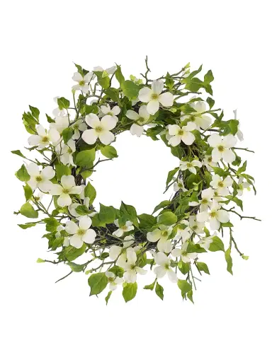 Winward Home Everyday Newness Refresh Imitation Dogwood Wreath | Thumbnail 1 Winward Home Everyday Newness Refresh Imitation Dogwood Wreath | Thumbnail 1