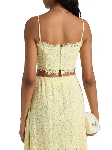 Cami NYC Women's Sofie Lace Crop Camisole - Buttercup | Thumbnail 5 Cami NYC Women's Sofie Lace Crop Camisole - Buttercup | Thumbnail 5