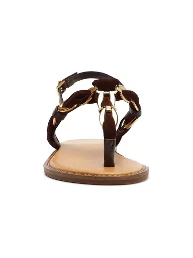 Schutz Women's Camellia Leather Slingback Sandals - Root Brown | Thumbnail 5 Schutz Women's Camellia Leather Slingback Sandals - Root Brown | Thumbnail 5