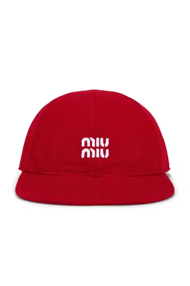 Miu Miu Denim Washed Baseball Cap | Thumbnail 1 Miu Miu Denim Washed Baseball Cap | Thumbnail 1