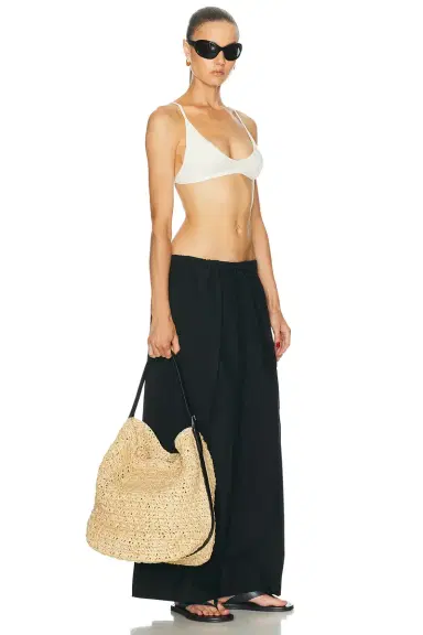 TOTEME Belted Raffia Tote Bag | Thumbnail 2 TOTEME Belted Raffia Tote Bag | Thumbnail 2