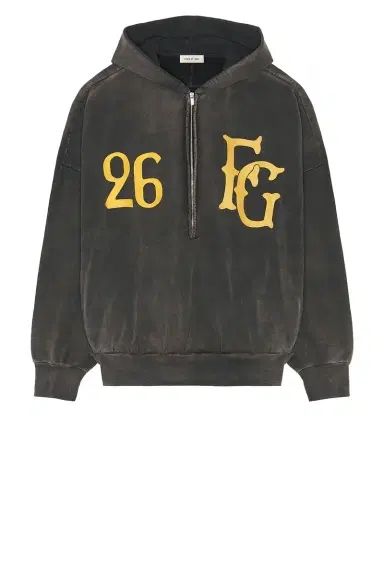 Fear of god Baseball Club Half Zip Hoodie | Thumbnail 4 Fear of god Baseball Club Half Zip Hoodie | Thumbnail 4