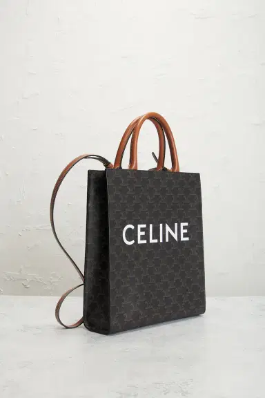 Celine Triomphe Vertical Cabas Tote Bag | Thumbnail 4 Celine Triomphe Vertical Cabas Tote Bag | Thumbnail 4