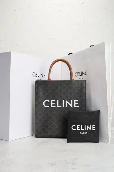Celine Triomphe Vertical Cabas Tote Bag | Thumbnail 7 Celine Triomphe Vertical Cabas Tote Bag | Thumbnail 7