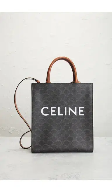 Celine Triomphe Vertical Cabas Tote Bag | Thumbnail 9 Celine Triomphe Vertical Cabas Tote Bag | Thumbnail 9