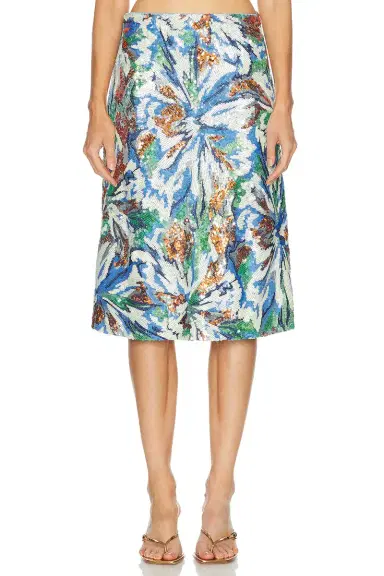 Rabanne Sequin Midi Skirt | Thumbnail 1 Rabanne Sequin Midi Skirt | Thumbnail 1