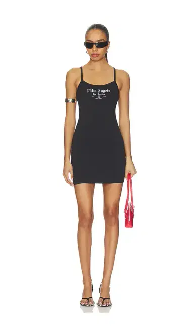 Palm Angels Milan LA Fitted Mini Dress | Thumbnail 1 Palm Angels Milan LA Fitted Mini Dress | Thumbnail 1