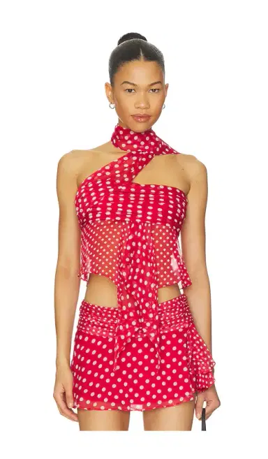 Guizio Chiffon Wrap Top | Thumbnail 1 Guizio Chiffon Wrap Top | Thumbnail 1