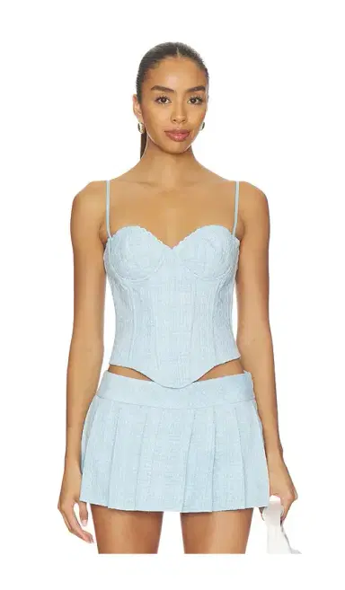 Guizio Genevieve Lace Trim Bustier | Thumbnail 1 Guizio Genevieve Lace Trim Bustier | Thumbnail 1