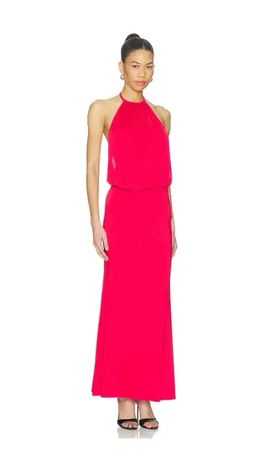 superdown Liesel Halter Maxi Dress | Thumbnail 2 superdown Liesel Halter Maxi Dress | Thumbnail 2