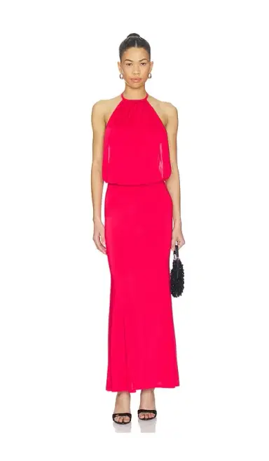 superdown Liesel Halter Maxi Dress | Thumbnail 1 superdown Liesel Halter Maxi Dress | Thumbnail 1