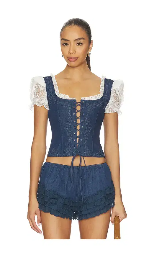 Yasmin Lace Up Top Yasmin Lace Up Top