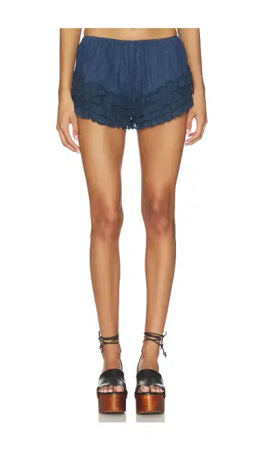 For Love & Lemons Yasmin Ruffle Shorts | Thumbnail 1 For Love & Lemons Yasmin Ruffle Shorts | Thumbnail 1